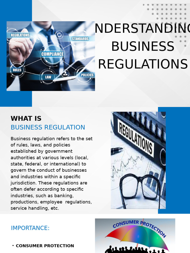 Business Regulations and Compliance Guide | PDF