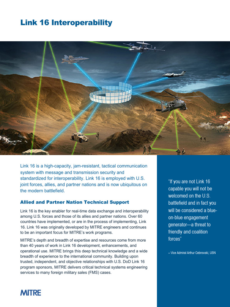 Link 16 Interoperability Overview | PDF | Interoperability ...