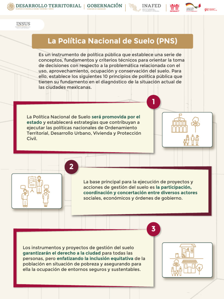 La Politica Nacional de Suelo PNS | PDF | Propiedad | Planificación urbana