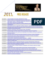 2011 MCSO Press Releases