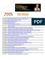 2009 MCSO Press Releases