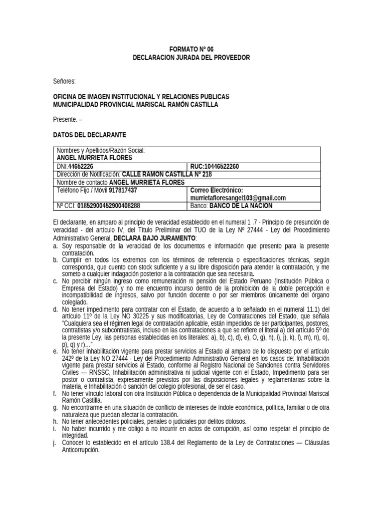 Formato #06 Ok | PDF | Corrupción política