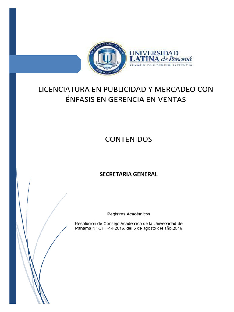 Licenciatura en Publicidad y Mercadeo | PDF | Marketing | Comportamiento