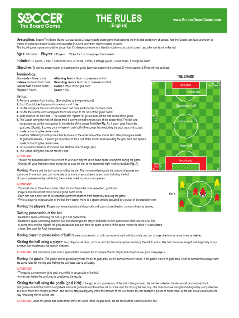 Regras para Jogo Soccer | PDF | Sports | Sports Rules And Regulations