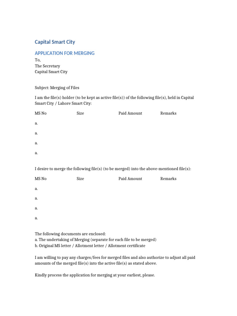 Capital Smart City File Merging Application | PDF