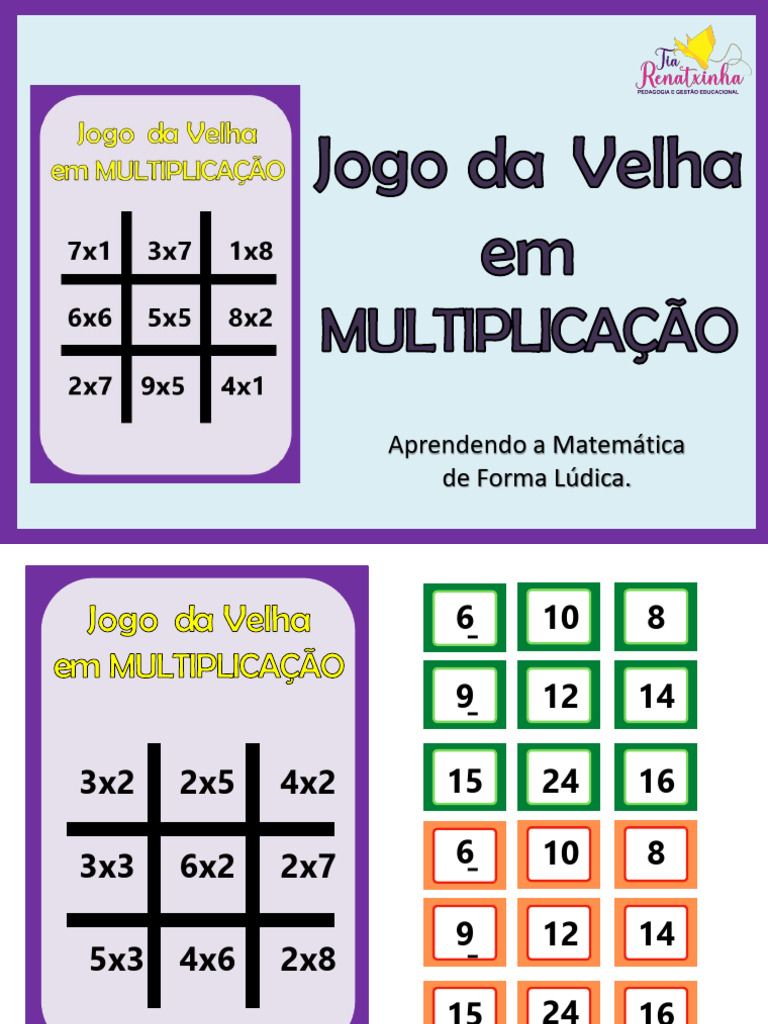 JOGO DA VELHA EM MULTIPLICAÇÃO | PDF