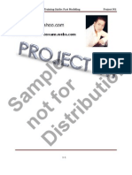 Sample Not For Distribution: Solidworks 2011-2012 Training Guide: Part Modeling Project M1