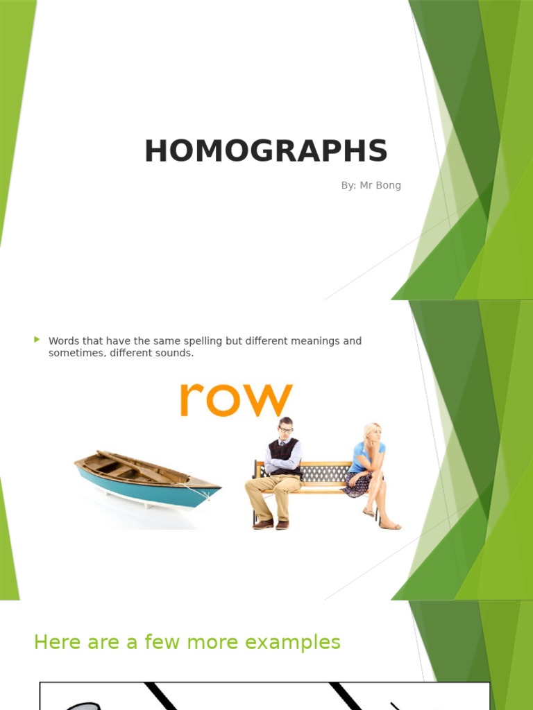 Homographs Slides | PDF
