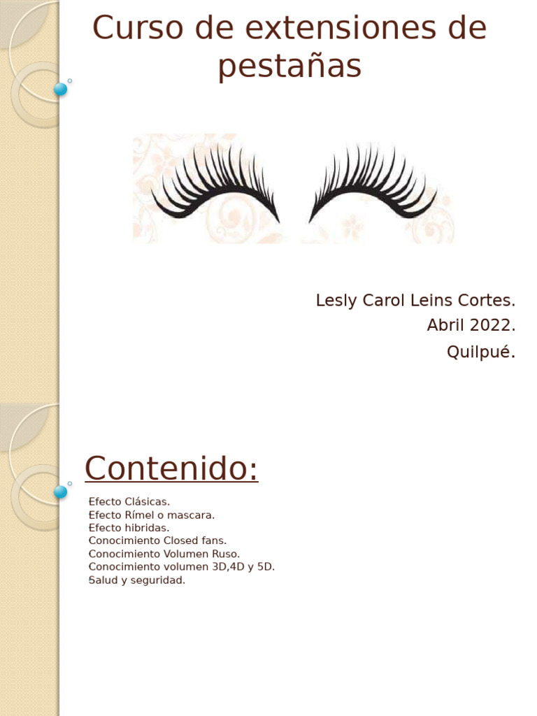 Curso de Extensiones de Pestañas | PDF
