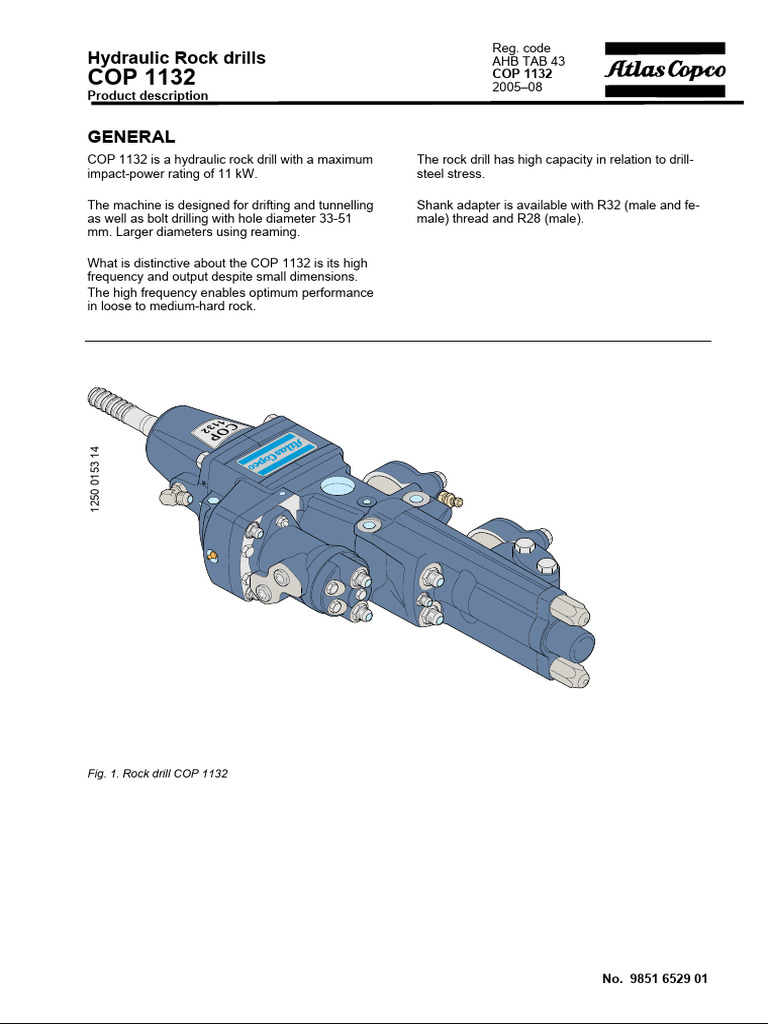 9851 6529 01 Product Description COP 1132 | PDF | Drill | Machines