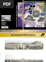 Peer Bearing Flange Unit - 2 Bolt Mount Bearing With Eccentric Locking Collar | Cast Iron Housing For Industrial Use