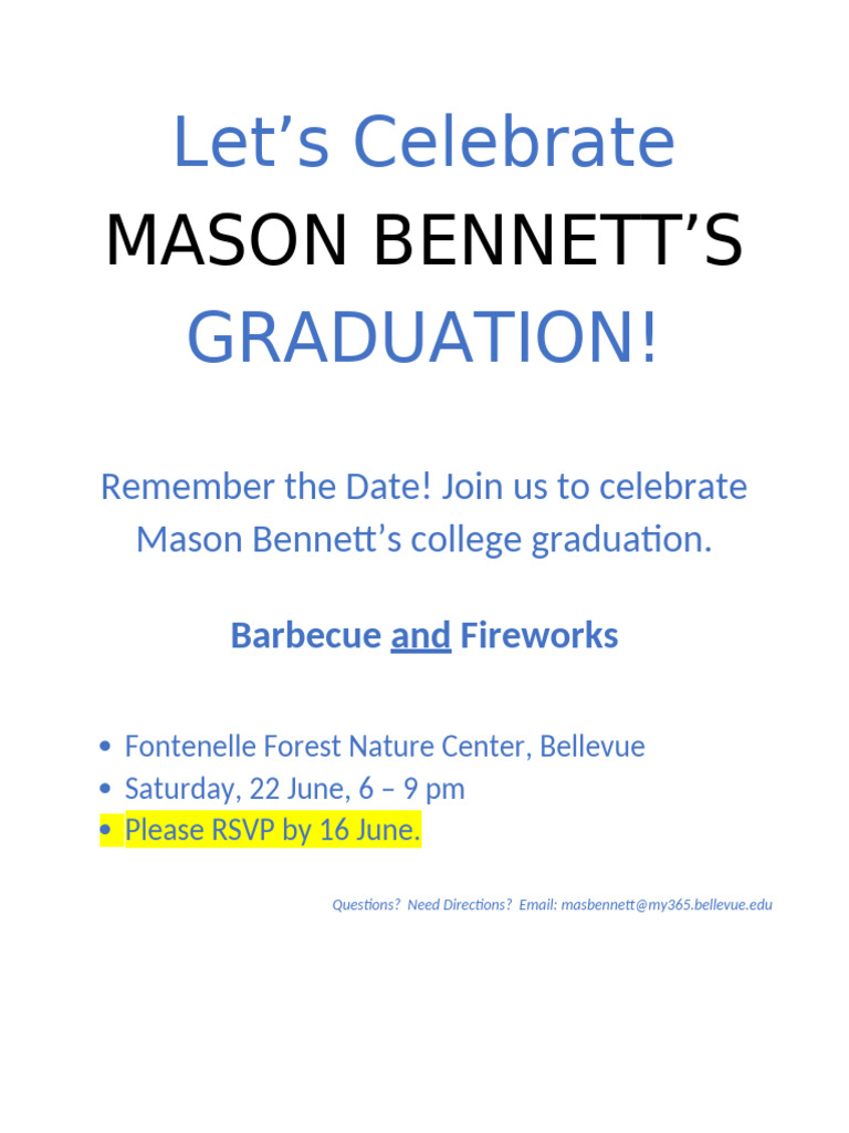 GraduationFlyer1 V2 | PDF
