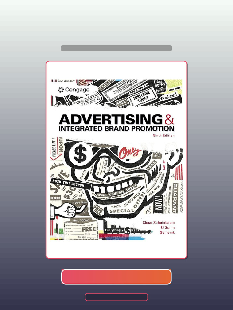 Advertising and Integrated Brand Promotion 9th Edition Official Test