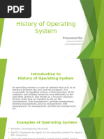 Evolution of Operating Systems Timeline | PDF | Operating System ...
