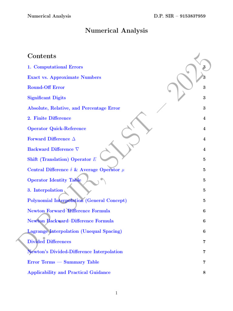 Lin Bairstow Method in Numerical Analysis | PDF | Finite Difference ...