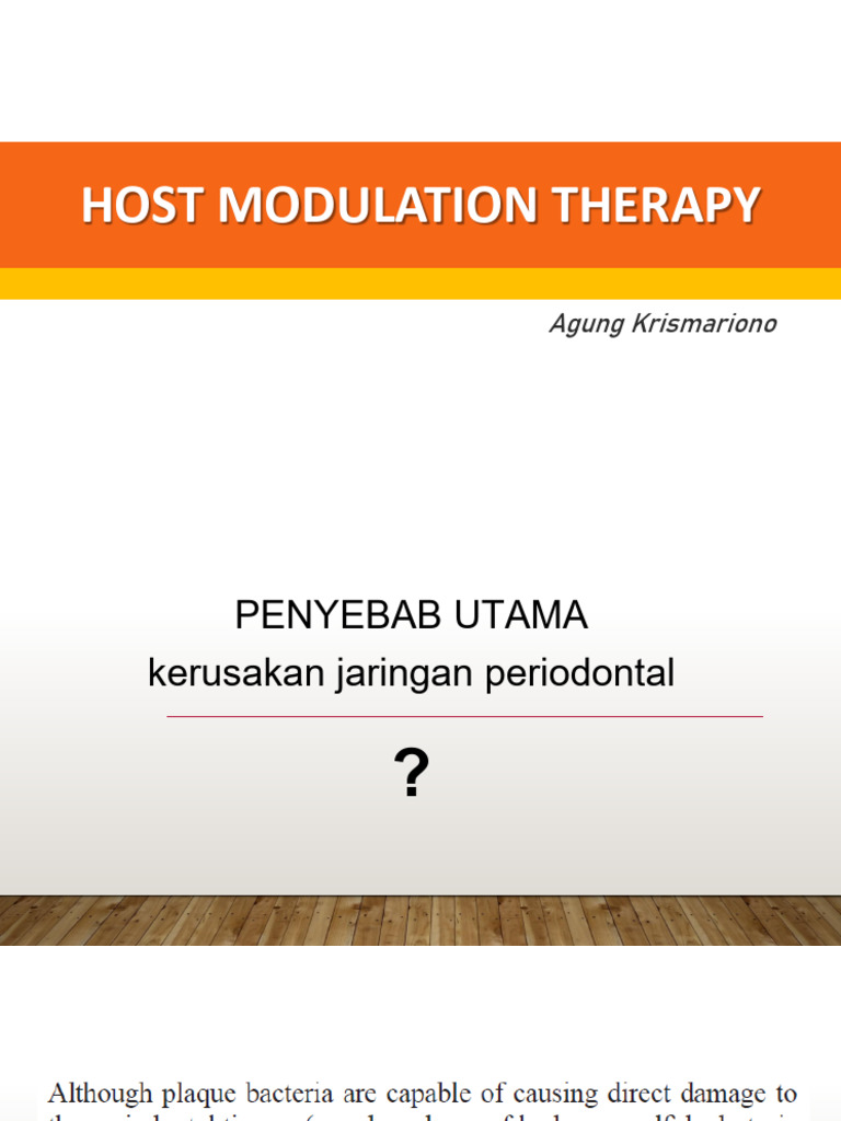 Host Modulation Therapy | PDF