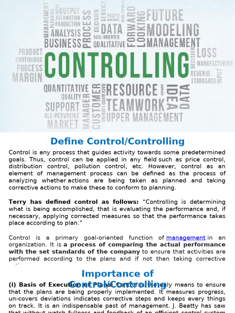 Understanding Management Control Processes | PDF | Business