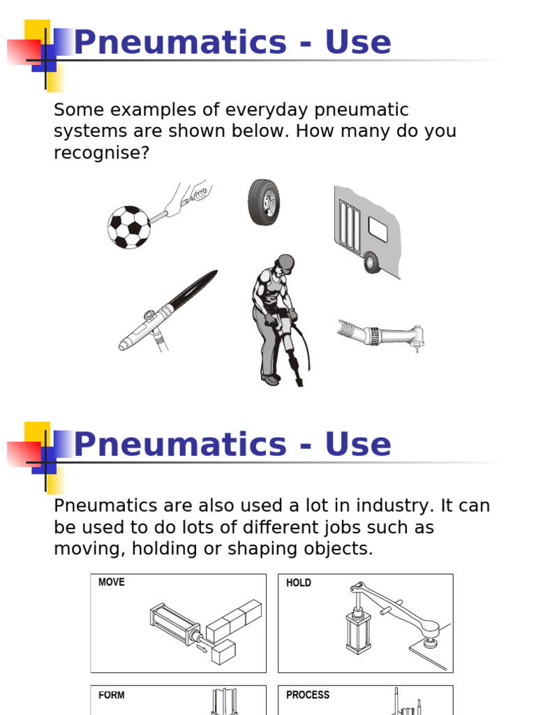 Everyday Examples of Pneumatic Systems | PDF | Valve | Piston