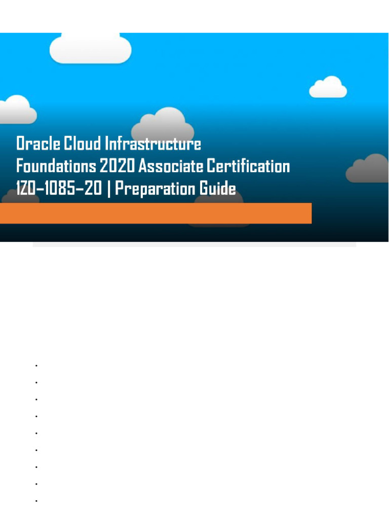 OCI Foundations 2020 Exam Guide | PDF | Virtual Machine | Backup