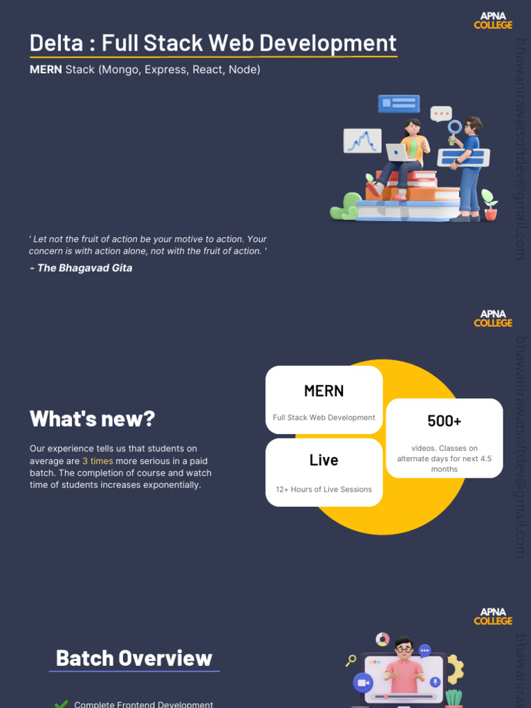 Full Stack MERN Development Course | PDF | J Query | Java Script