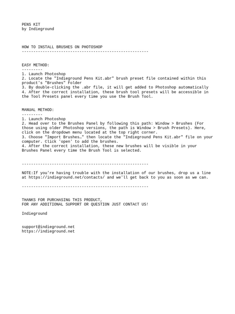 How To Install Brushes | PDF