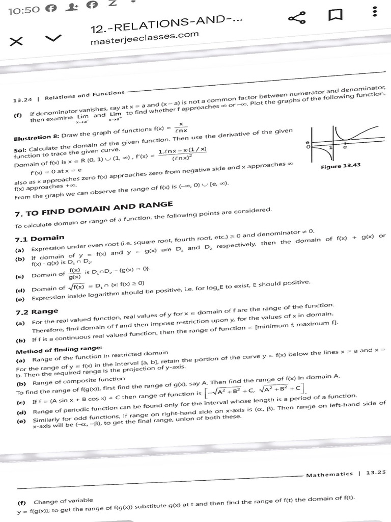 Domain and Range 1 | PDF