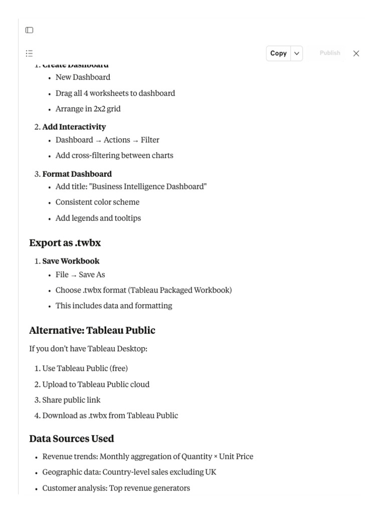 Sample TWBX File Creation Guide | PDF | Data | Data Management