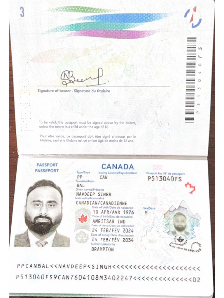 Navdeep Singh Bal Invitation Letter | PDF