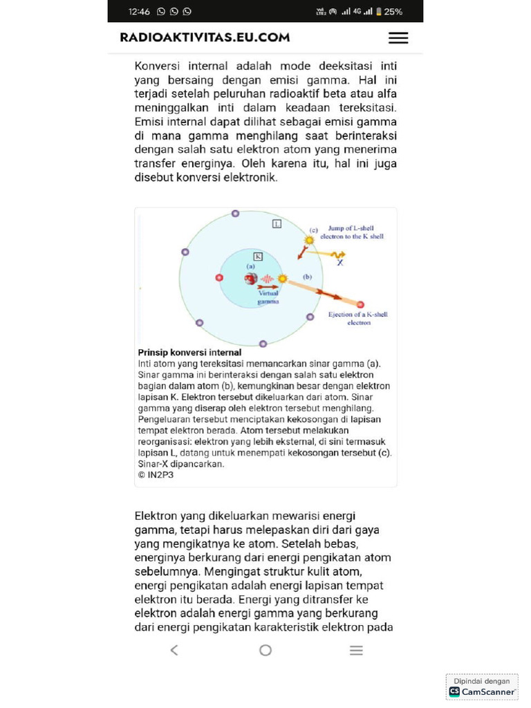 Konversi Internal Fisika Inti | PDF