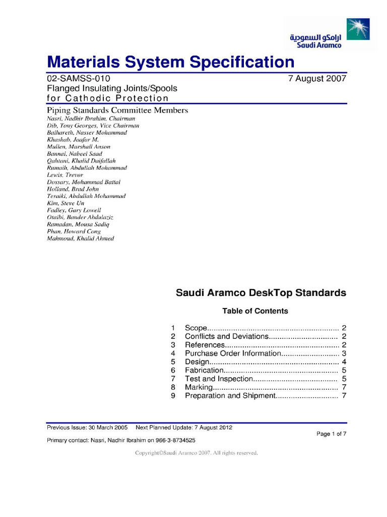 02 Samss 010 | PDF