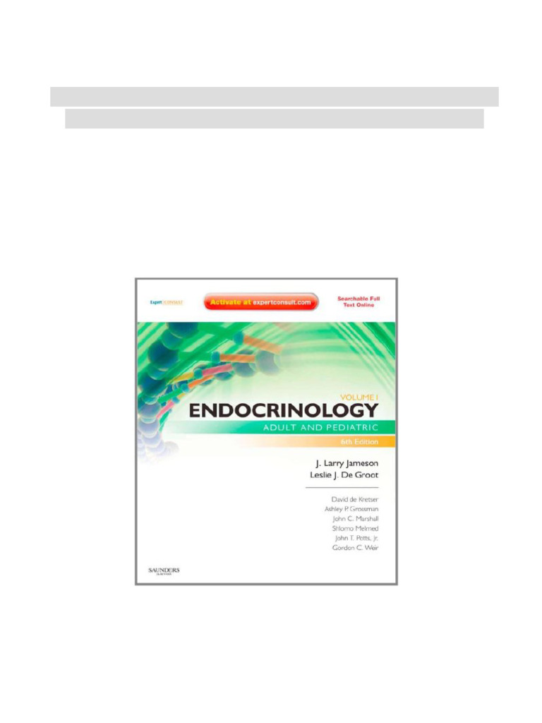 Endocrinology 2 Volume Set Adult and Pediatric 6th Edition J. Larry Jameson  Instant Download | PDF | Doctor Of Medicine | Medical School, image size:768x1024