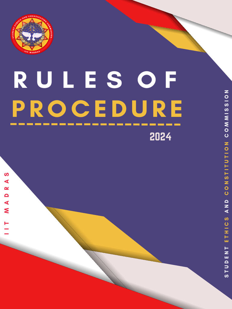 SECC Rules of Procedure 2024 | PDF | Witness | Separation Of Powers