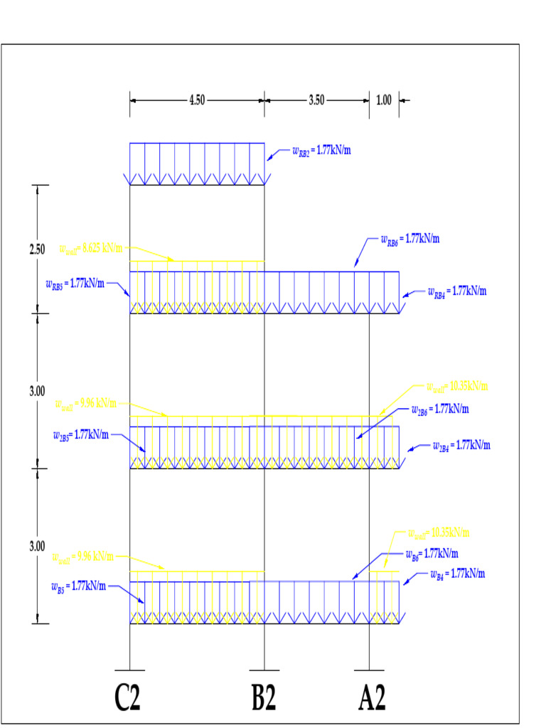 Dead Load A2-C2 | PDF