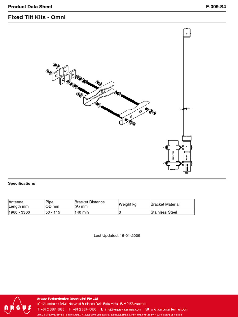 F-009-S4 Mounting Clamp | PDF
