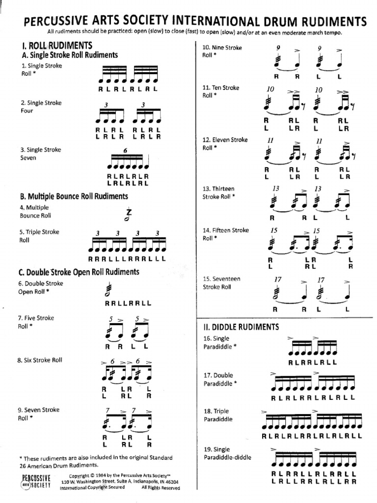 Rudiment 1 | PDF