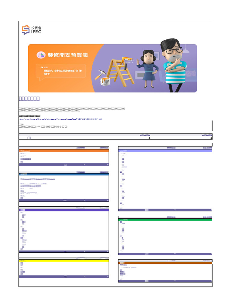 House Renovation Budgeting Worksheet TC | PDF