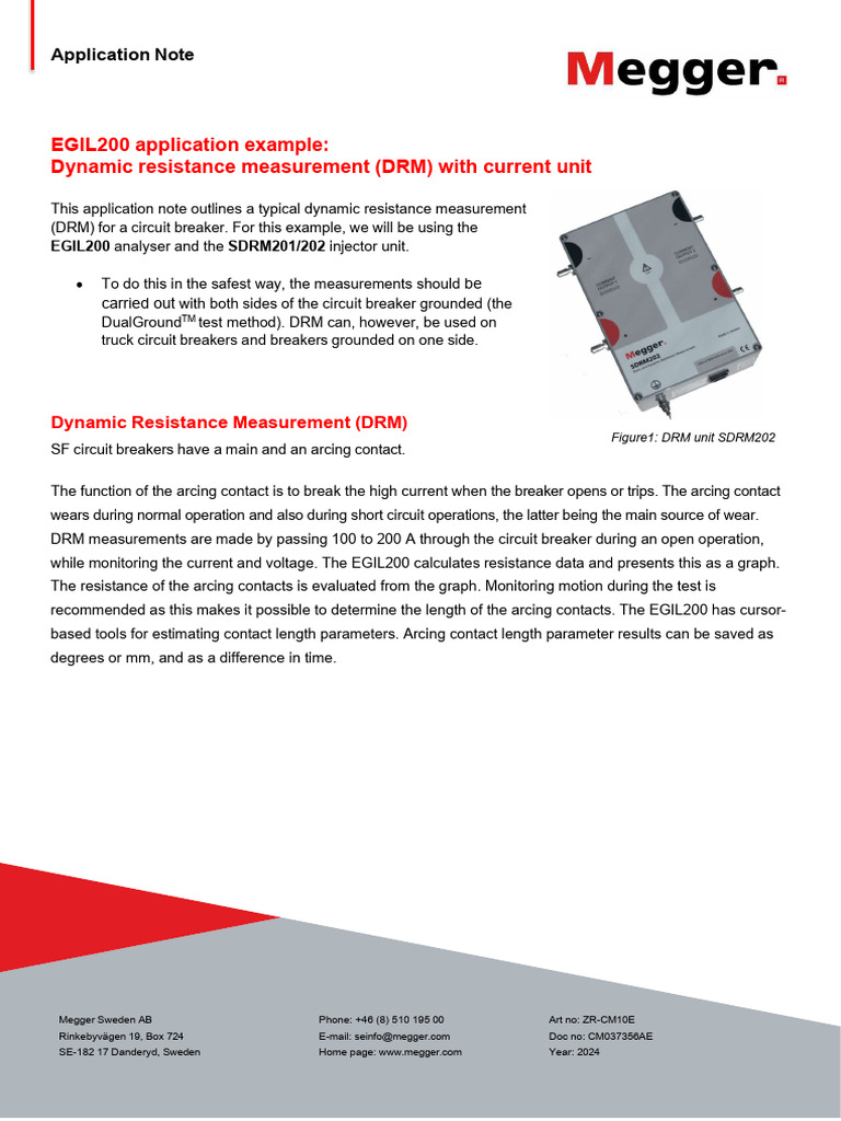 Dynamic Resistance Measurement Guide | PDF | Electric Arc | Electronic ...
