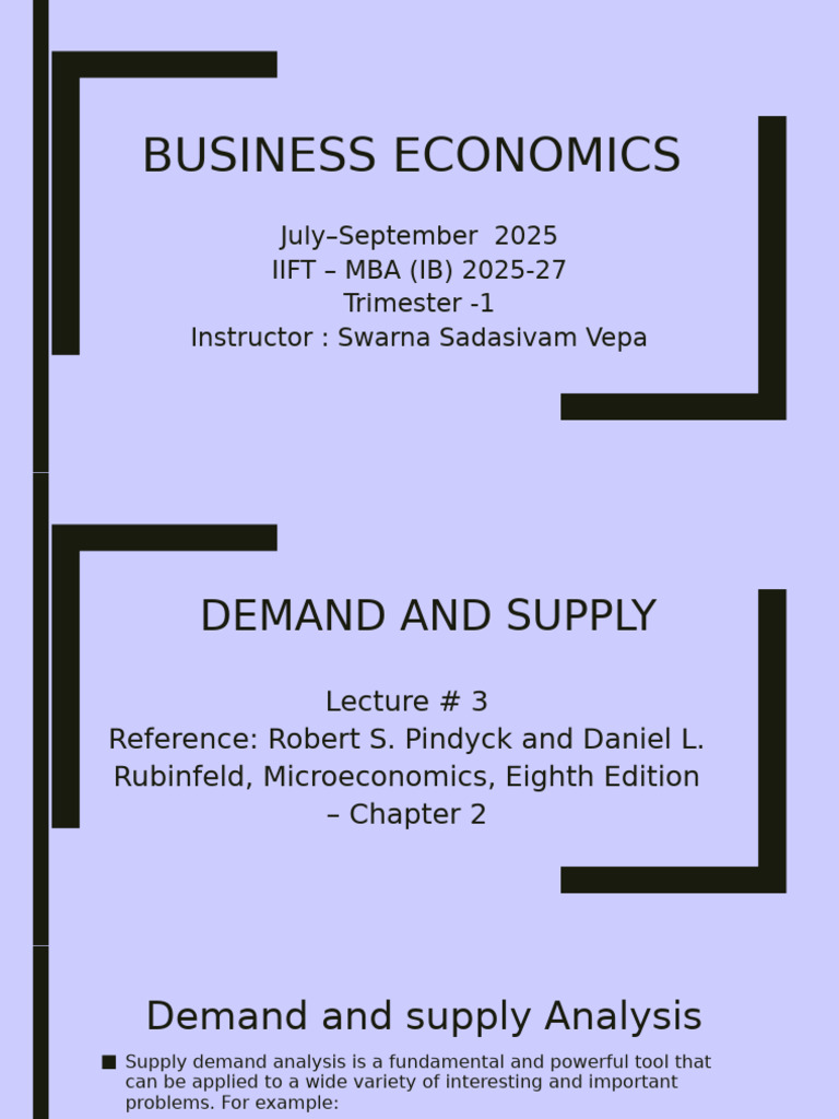 Demand and Supply Analysis in Economics | PDF | Demand | Supply And Demand