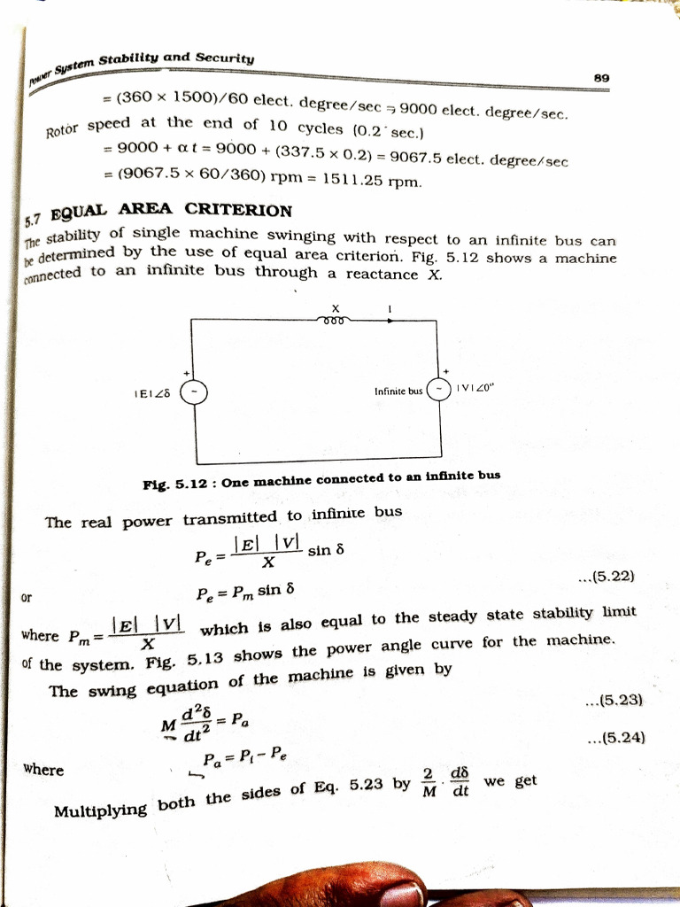 Equal Area Criteria | PDF | Applied Mathematics | Mechanics