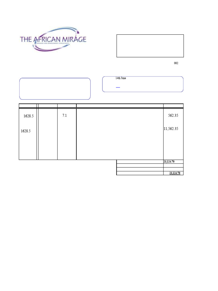 Commercial Invoice for Meat Trading | PDF