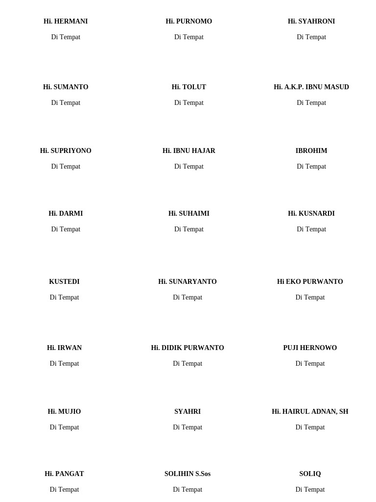Label Oke Banget, Di Tempat | PDF