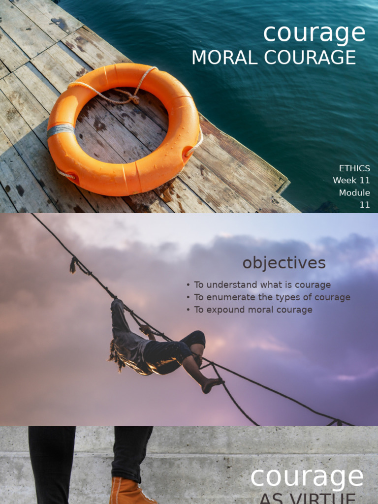 Understanding Moral Courage Types | PDF | Courage | Virtue