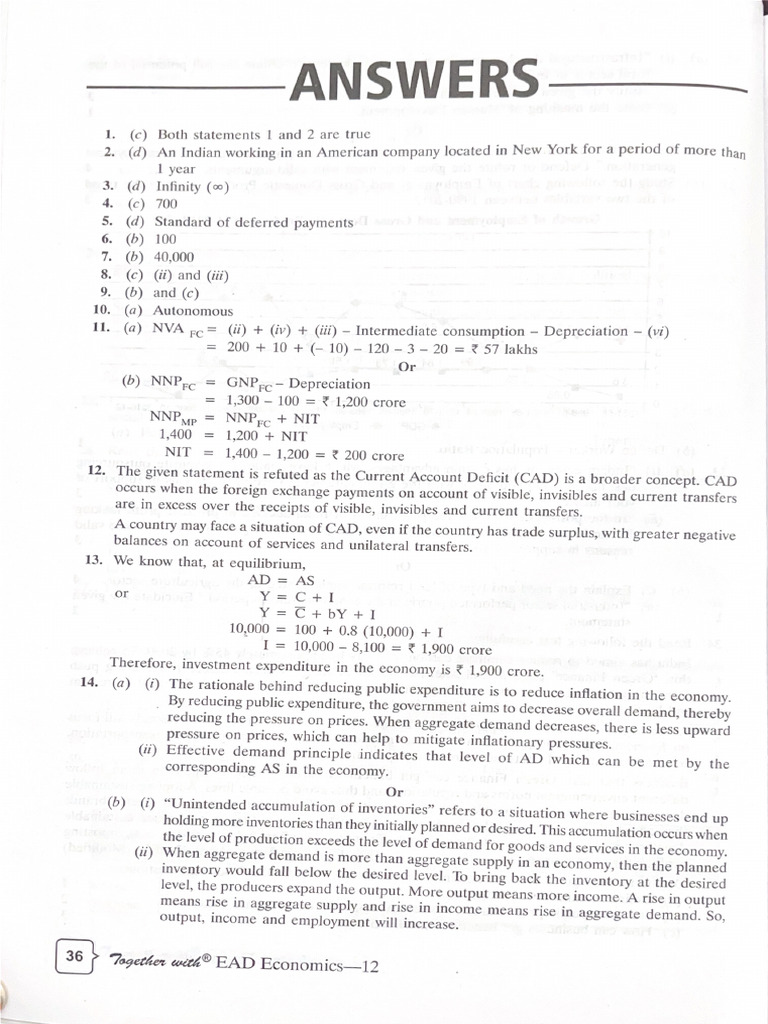Practice Paper 1 Answer | PDF