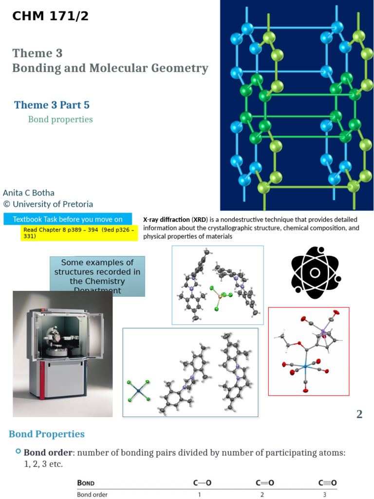 Theme3 Part5 Bond Properties (CH 8.9) ACB 171 2022 | PDF | Chemical ...