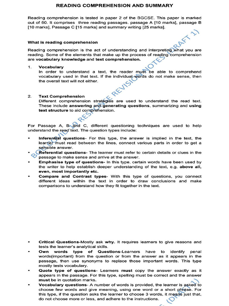 Paper 2 Notes Full. 5A-5H | PDF