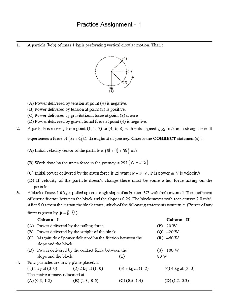 Center of Mass Calculations in Physics | PDF | Force | Mechanics