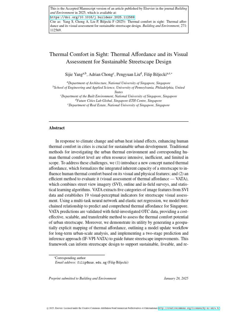 2025 - Thermal Comfort in Sight - Thermal Affordance and Its Visual ...