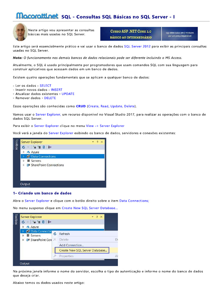 SQL Consultas Básicas - Comandos | PDF