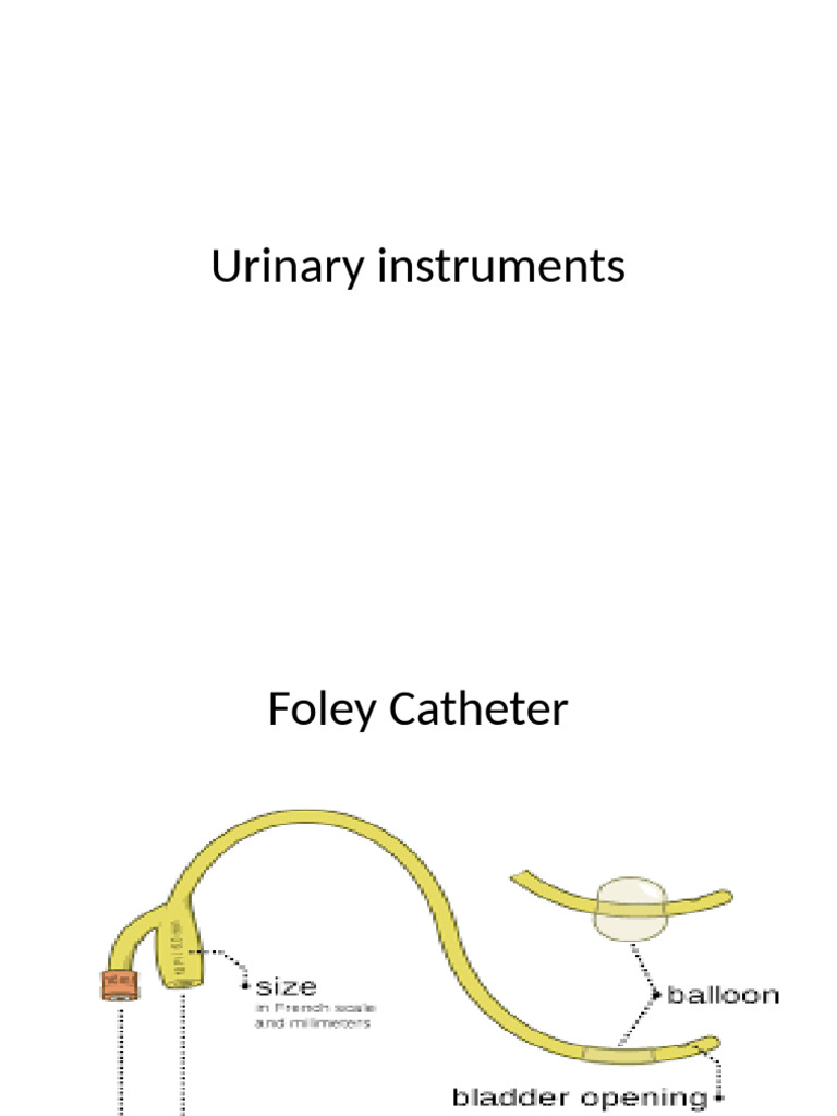 New Urinary Instruments | PDF
