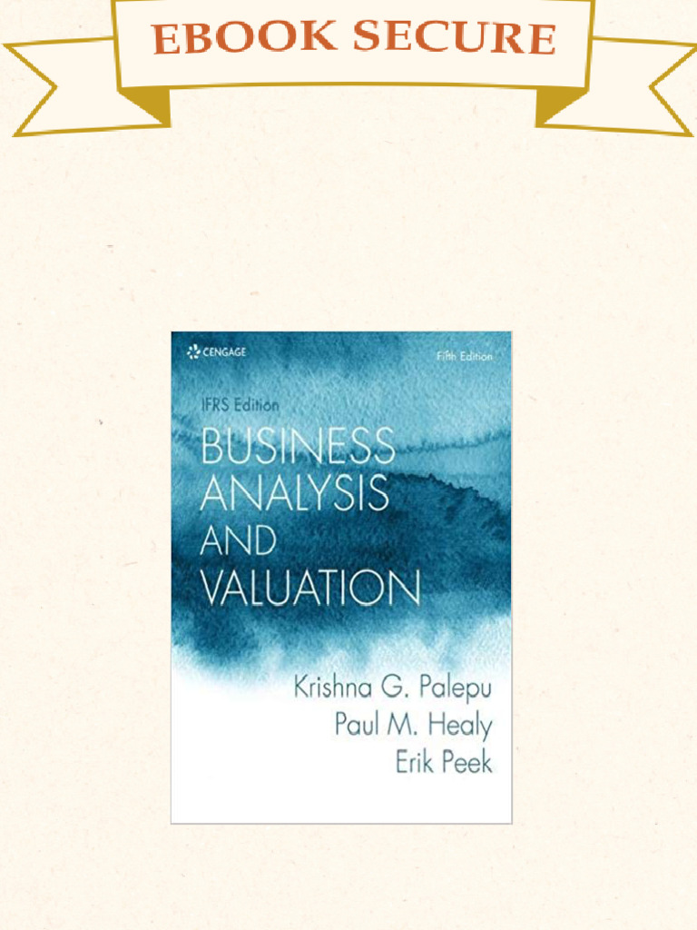 Ebook PDF) Business Analysis and Valuation: IFRS Edition 5th
